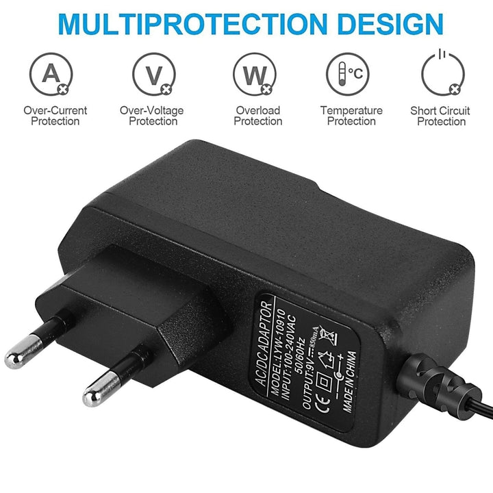 9V 850mA EU Plug Adapter +1 Drag 5 Way aisy Chain Cable for BOSS Zoom Guitar Effector Guitar Effect Pedal Power 2m Image 2