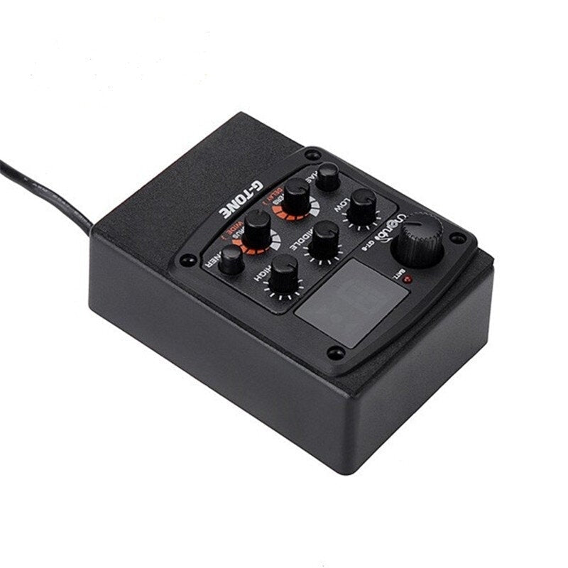 Acoustic Guitar Preamp Piezo Pickup Reverb Delay Chorus 3 Band EQ Equalizer LCD Tuner Effect for Guitar Pickups Part Image 3