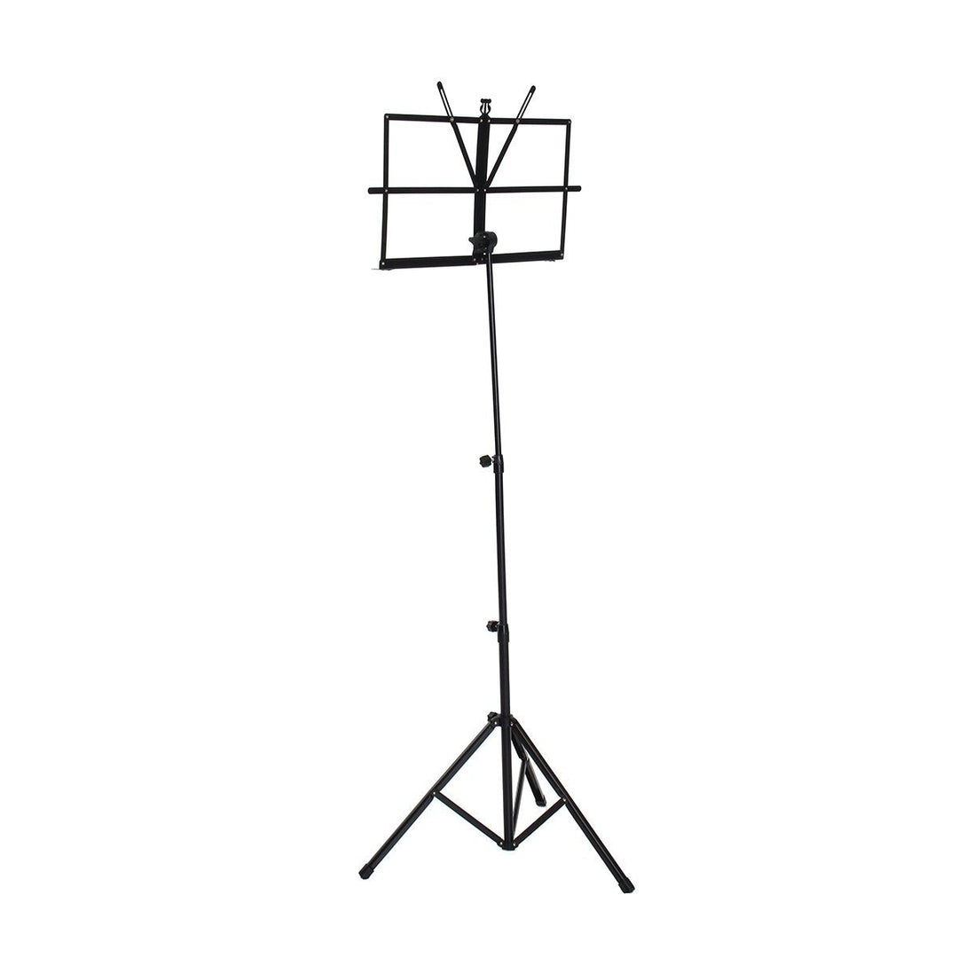 Adjustable Foldable Sheet Music Violin Stand Holder Tripod Base Metal with Carry Bag Image 2