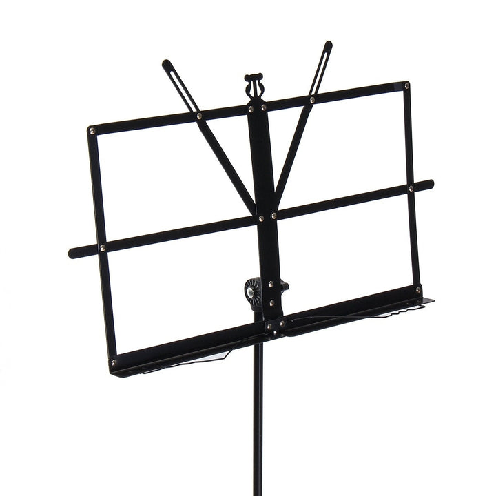 Adjustable Foldable Sheet Music Violin Stand Holder Tripod Base Metal with Carry Bag Image 4