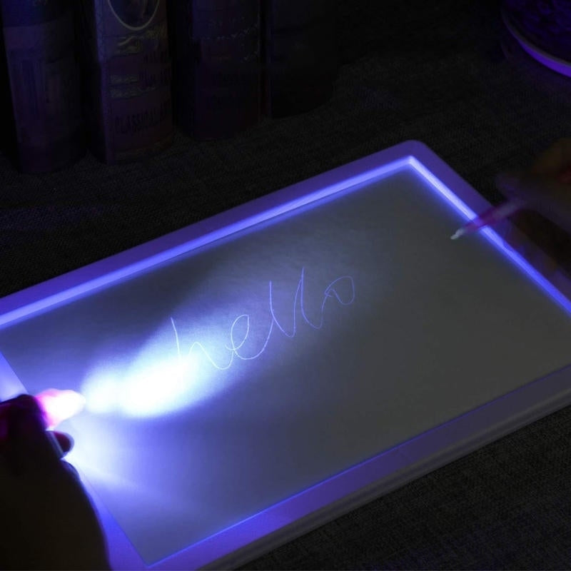 A3 Size 3D Childrens Luminous Drawing Board Toy Draw with Light Fun for Kids Family Image 2
