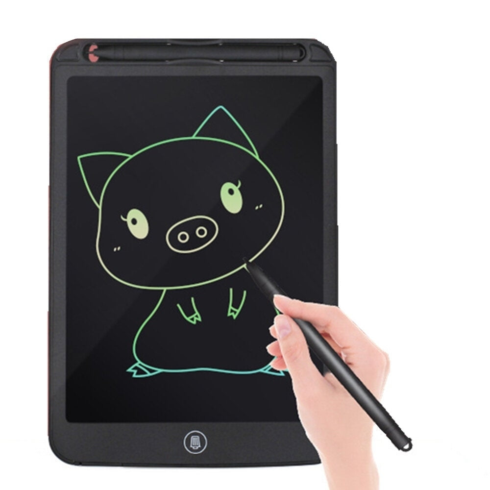 A5 color LCD screen 12 inch writing board drawing waterproof lock key one key eraser toy gift Image 3