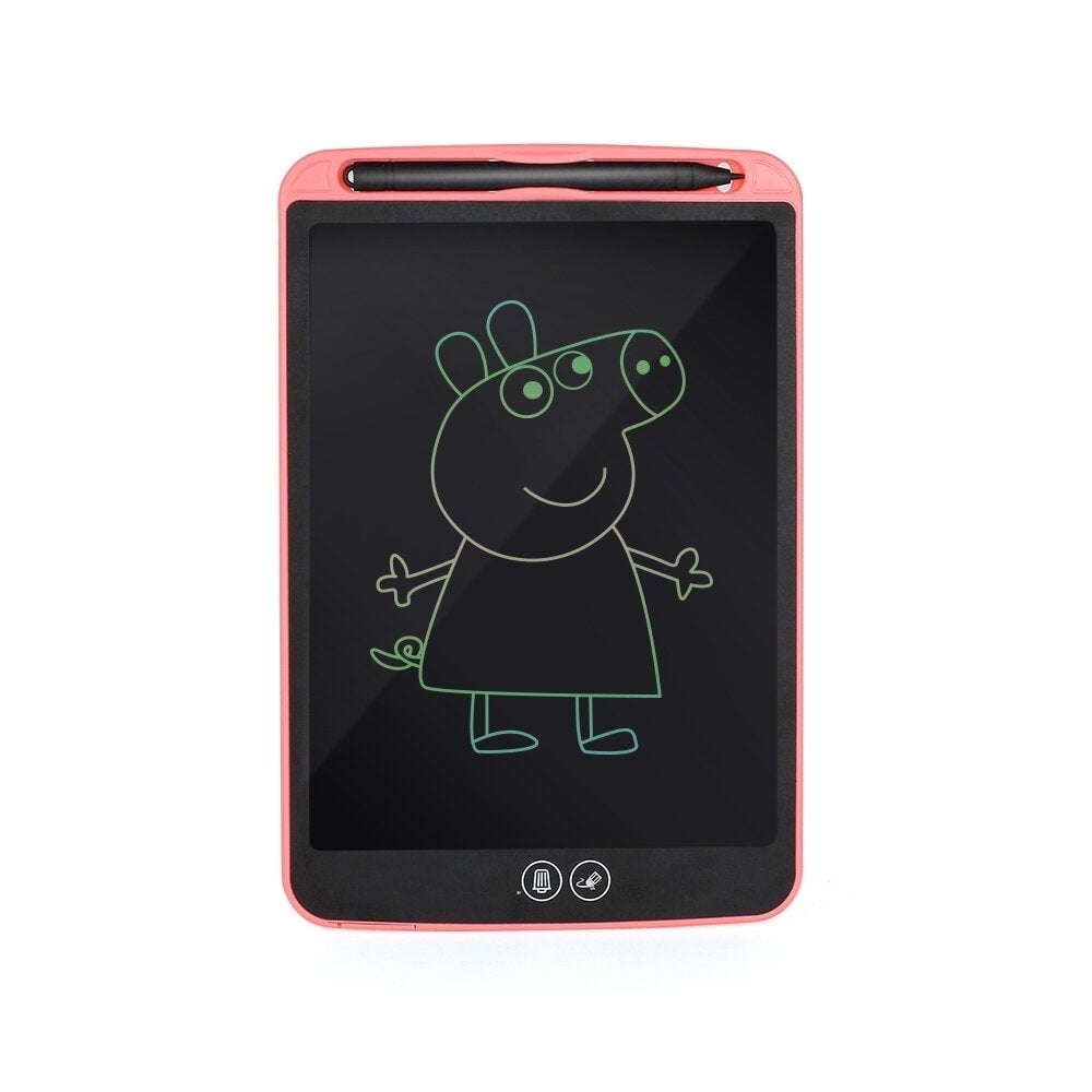 A5 color LCD screen 12 inch writing board drawing waterproof lock key one key eraser toy gift Image 1