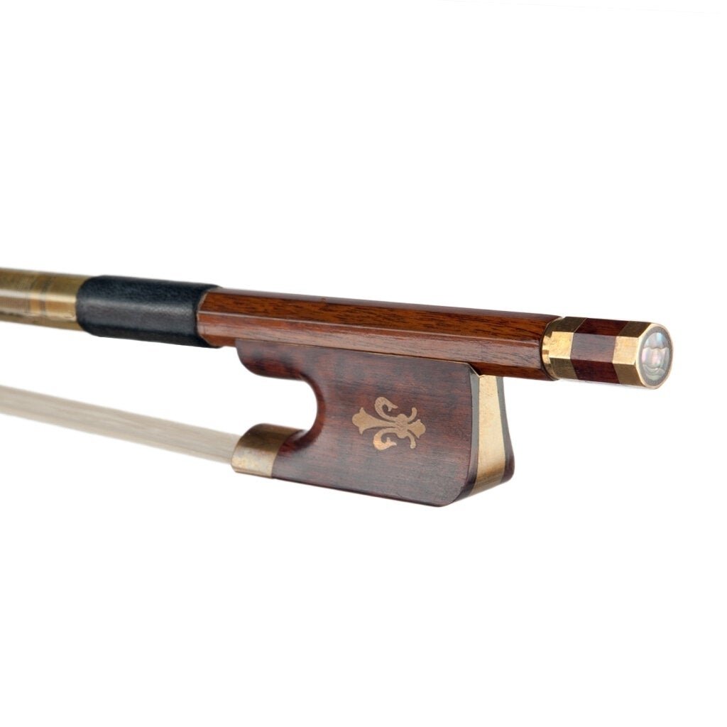 Advanced 4,4 Cello Bow Brazilwood Bow Round Stick AAA Grade White Horsehair Snakewood Frog Handmade Bow Image 4