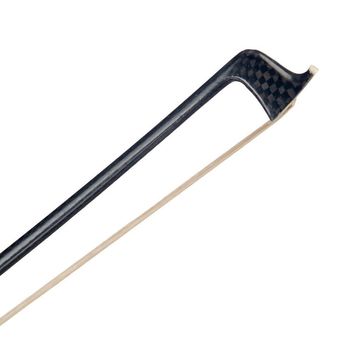 Advanced 4,4 Size Violin,Fiddle Bow Grid Carbon Fiber Stick Sheep Skin Grip White Mongolia Horsehair Ebony Frog Image 4