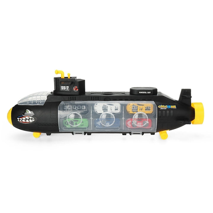 Alloy Inertia Shark Artillery Submarine Vehicle Set Diecast Car Model Toys for Kids Gift Image 4