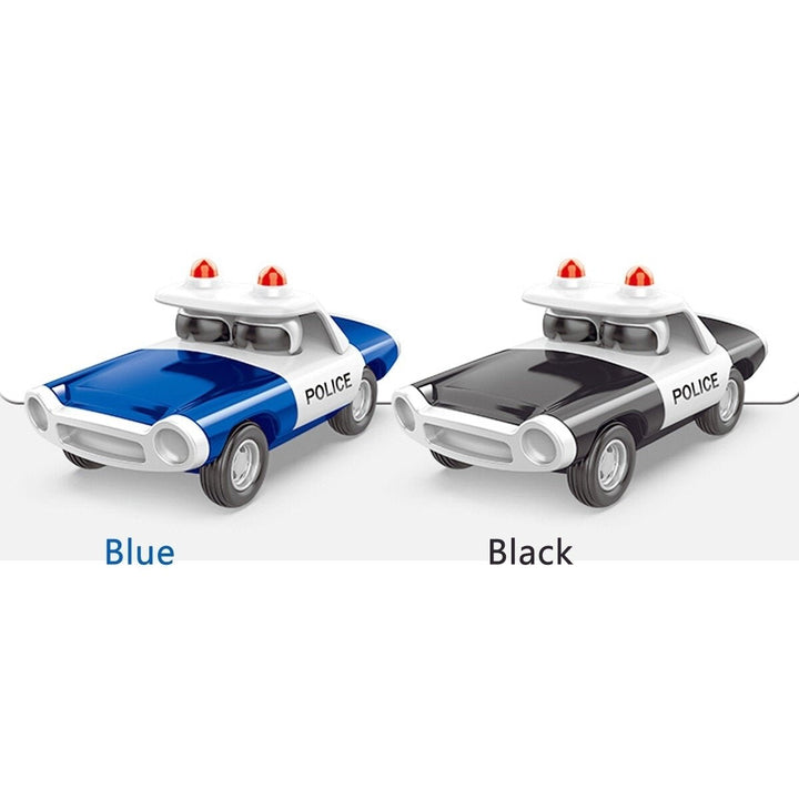 Alloy Police Pull Back Diecast Car Model Toy for Gift Collection Home Decoration Image 2