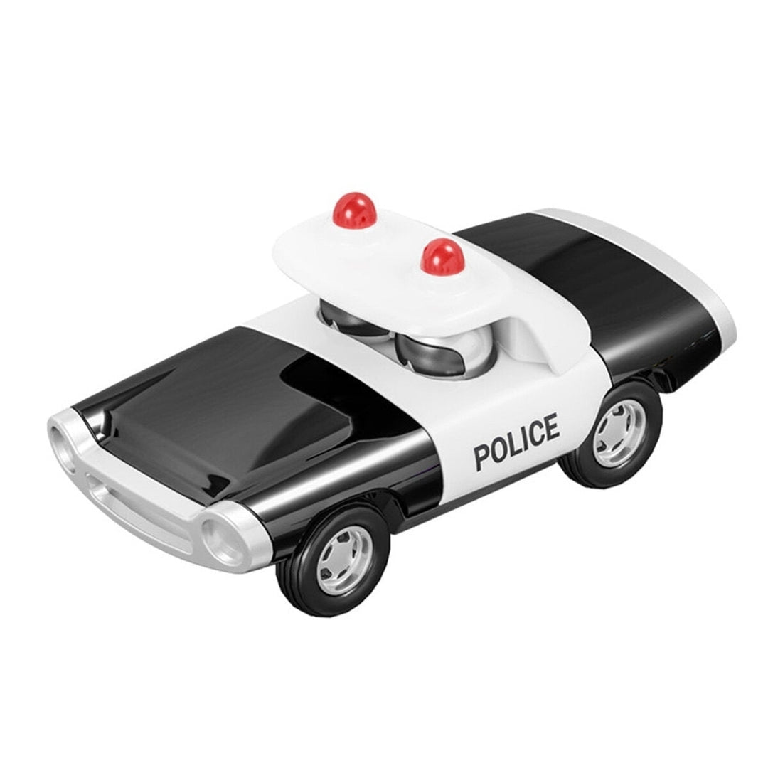 Alloy Police Pull Back Diecast Car Model Toy for Gift Collection Home Decoration Image 1