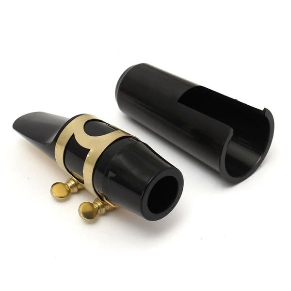 Alto Sax Saxophone Mouthpiece with Cap Buckle Reed Patches Pads Cushions Image 10