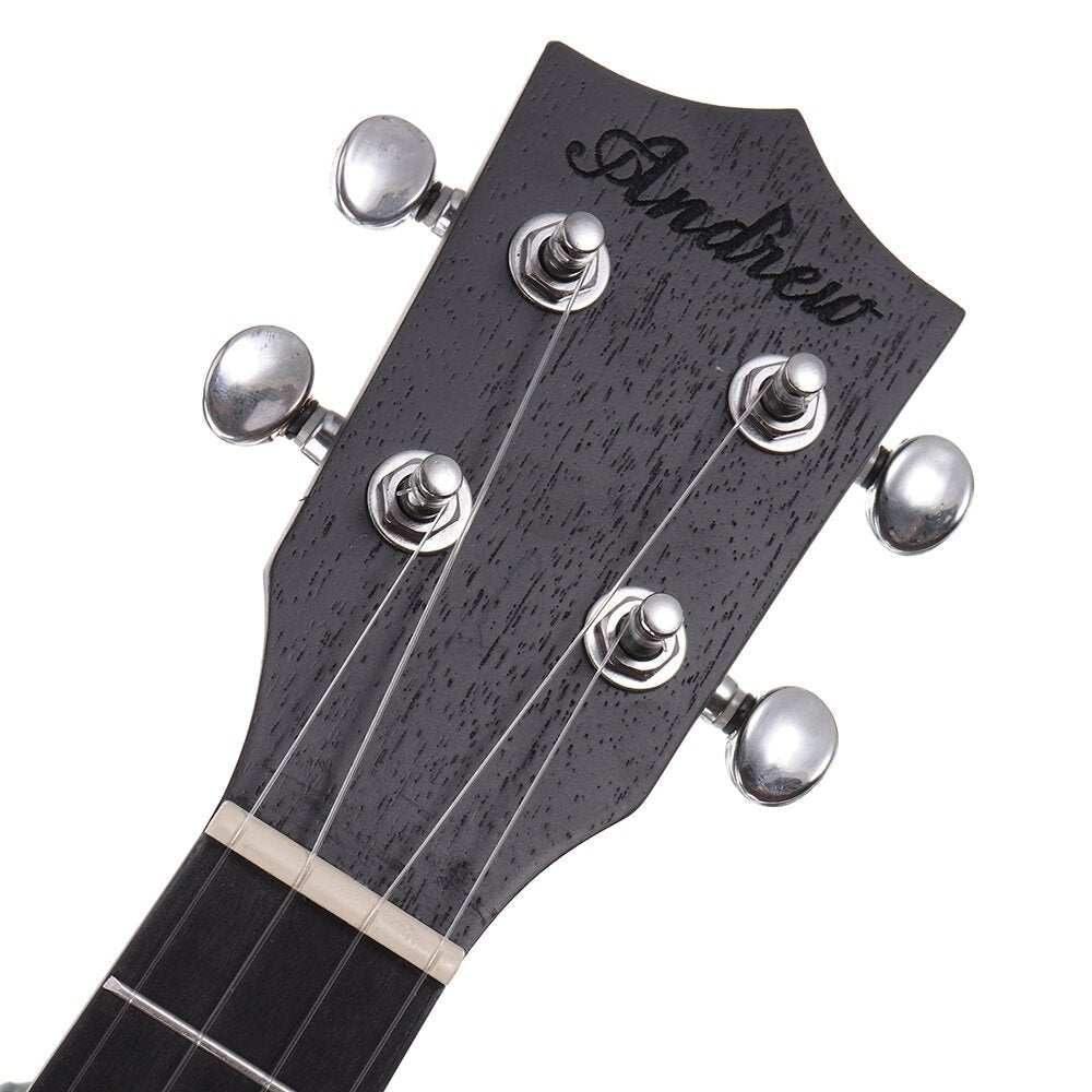 Andrew 23,26 Inch Mahogany High Molecular Carbon String Retro Ukelele for Guitar Player Image 4
