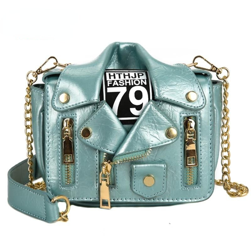 Bags for Women Fashion Leather Jacket Shape Handbag Female Messenger Bags Image 1