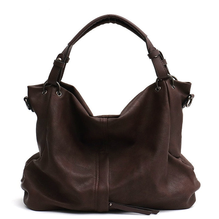 Big Casual Soft Tote Shoulder Bags for Women Large Vegan Leather Zipper Female Hobo fine Luxury Design PursesandHandbag Image 7