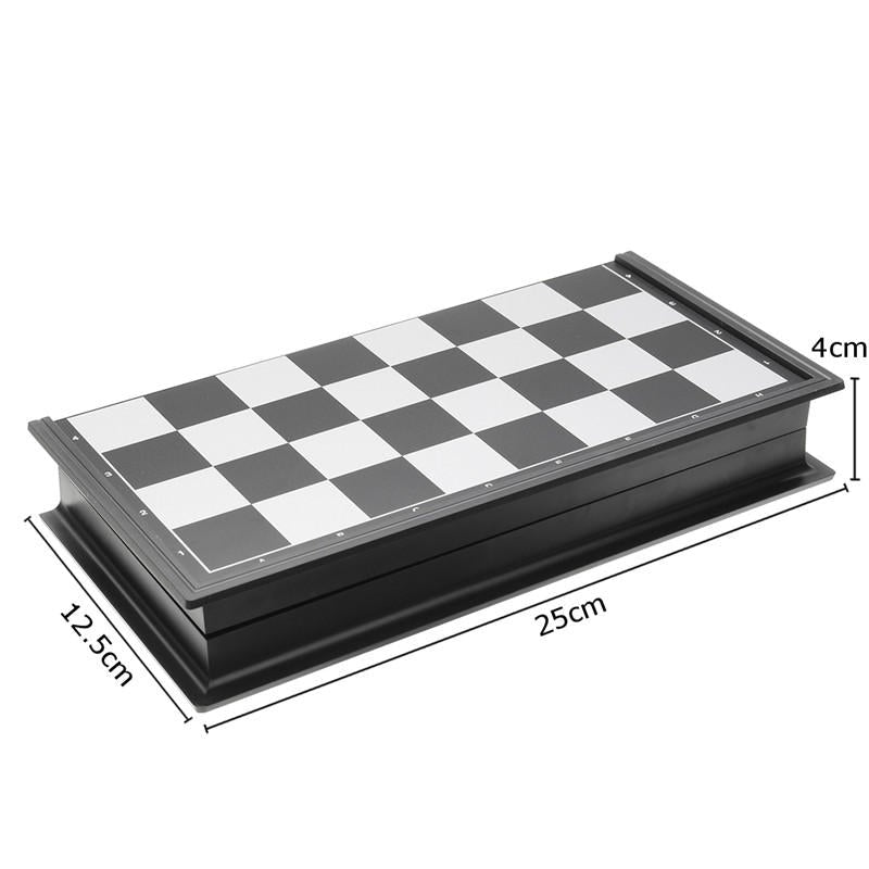Chess Game Silver Gold Pieces Folding Magnetic Foldable Board Contemporary Set Image 7