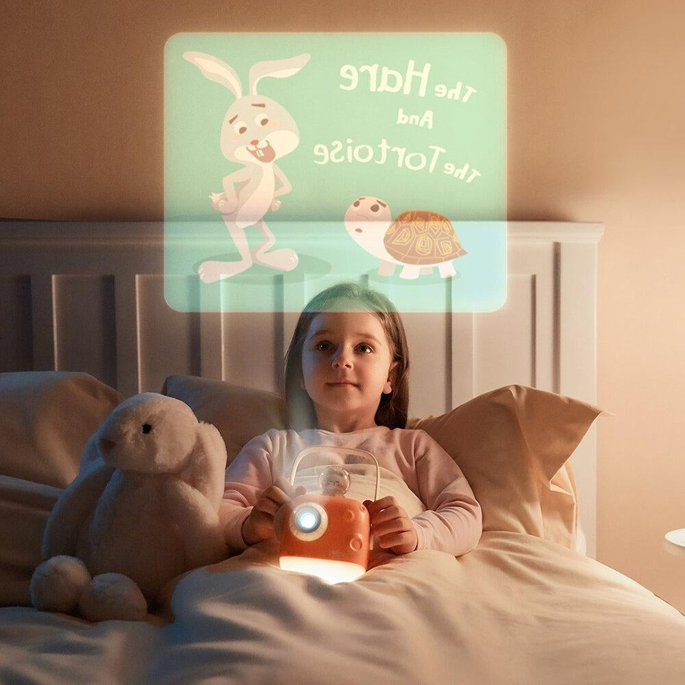 Children's Bedtime Story Projector Lamp Soothing Music Relax Easy Sleep Baby Night Light 30min Timer Shutdown Image 2