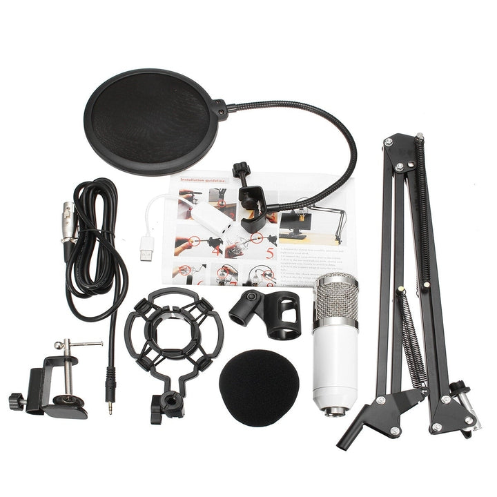 Computer Wired Recording Microphone Shock Mount Set Sound Studio Audio Image 8