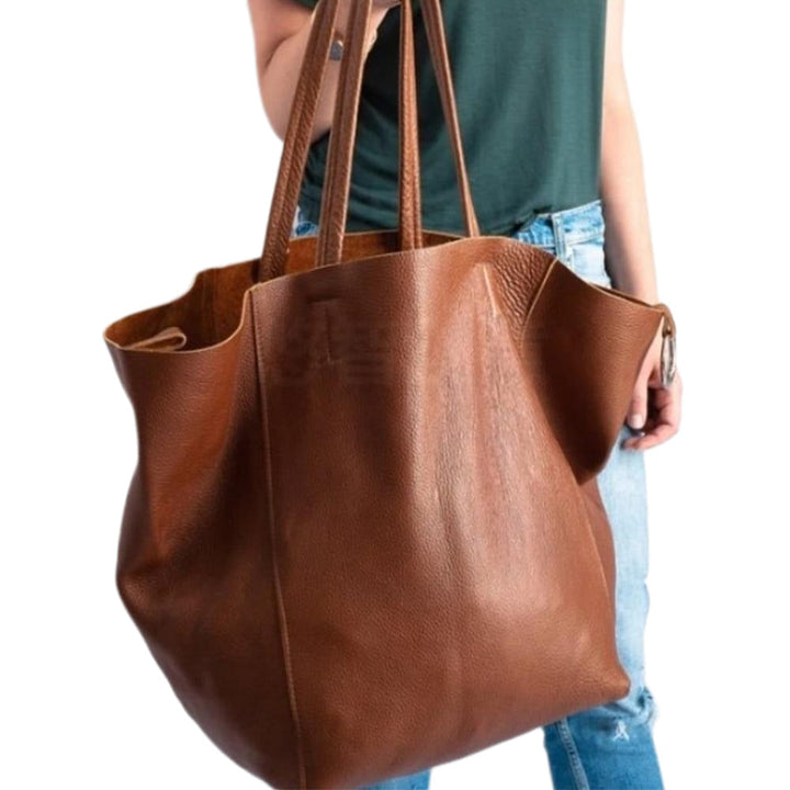 Casual Over Large Tote Bags for Women Shoulder Bag Simple Big Handbags Luxury Soft Shopper Composited Purse Image 6