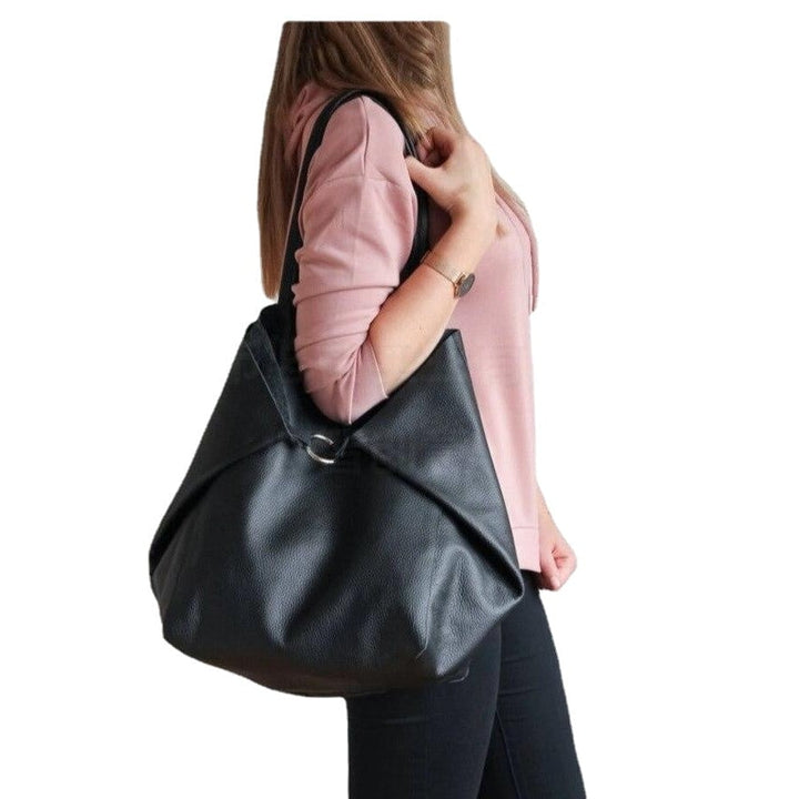 Casual Over Large Tote Bags for Women Shoulder Bag Simple Big Handbags Luxury Soft Shopper Composited Purse Image 1