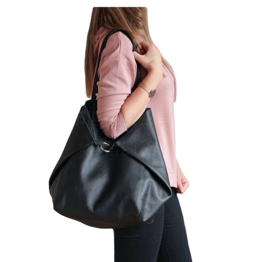 Casual Over Large Tote Bags for Women Shoulder Bag Simple Big Handbags Luxury Soft Shopper Composited Purse DTTT Image 1