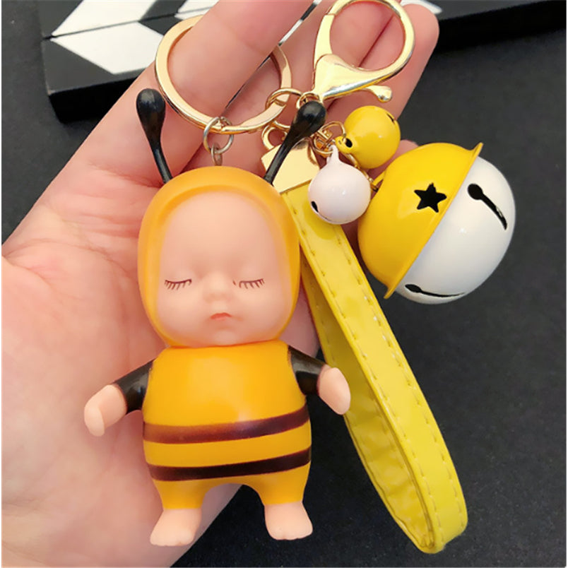 Cartoon Sleeping Cute Doll Keychain Kids Toys Image 8