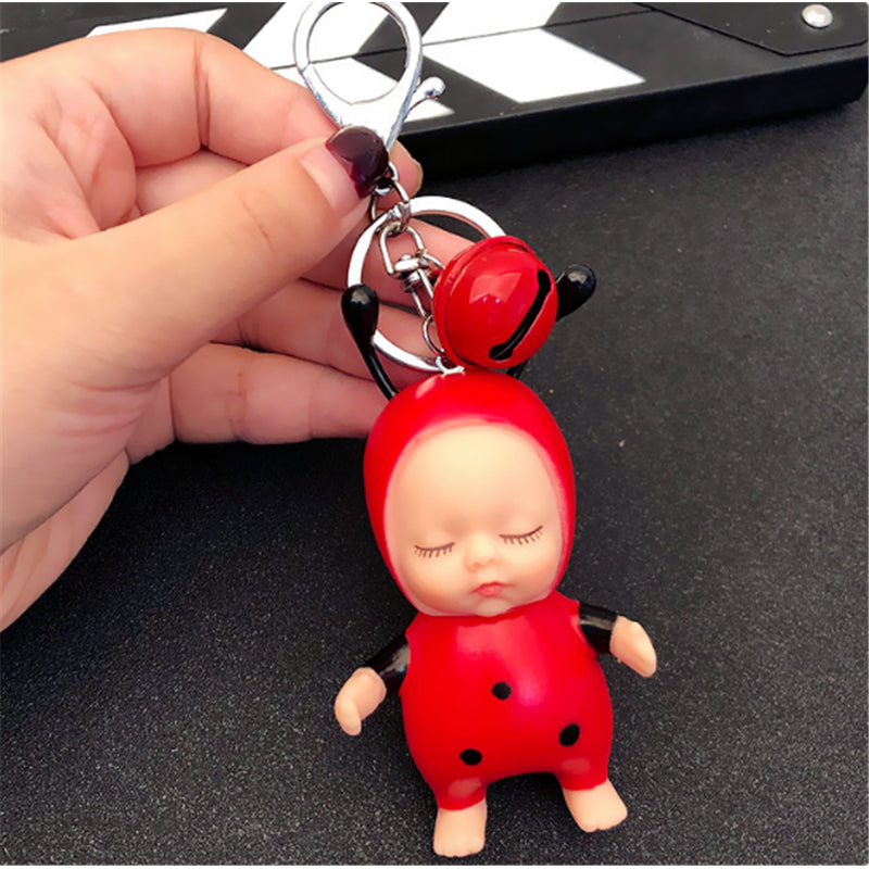 Cartoon Sleeping Cute Doll Keychain Kids Toys Image 9