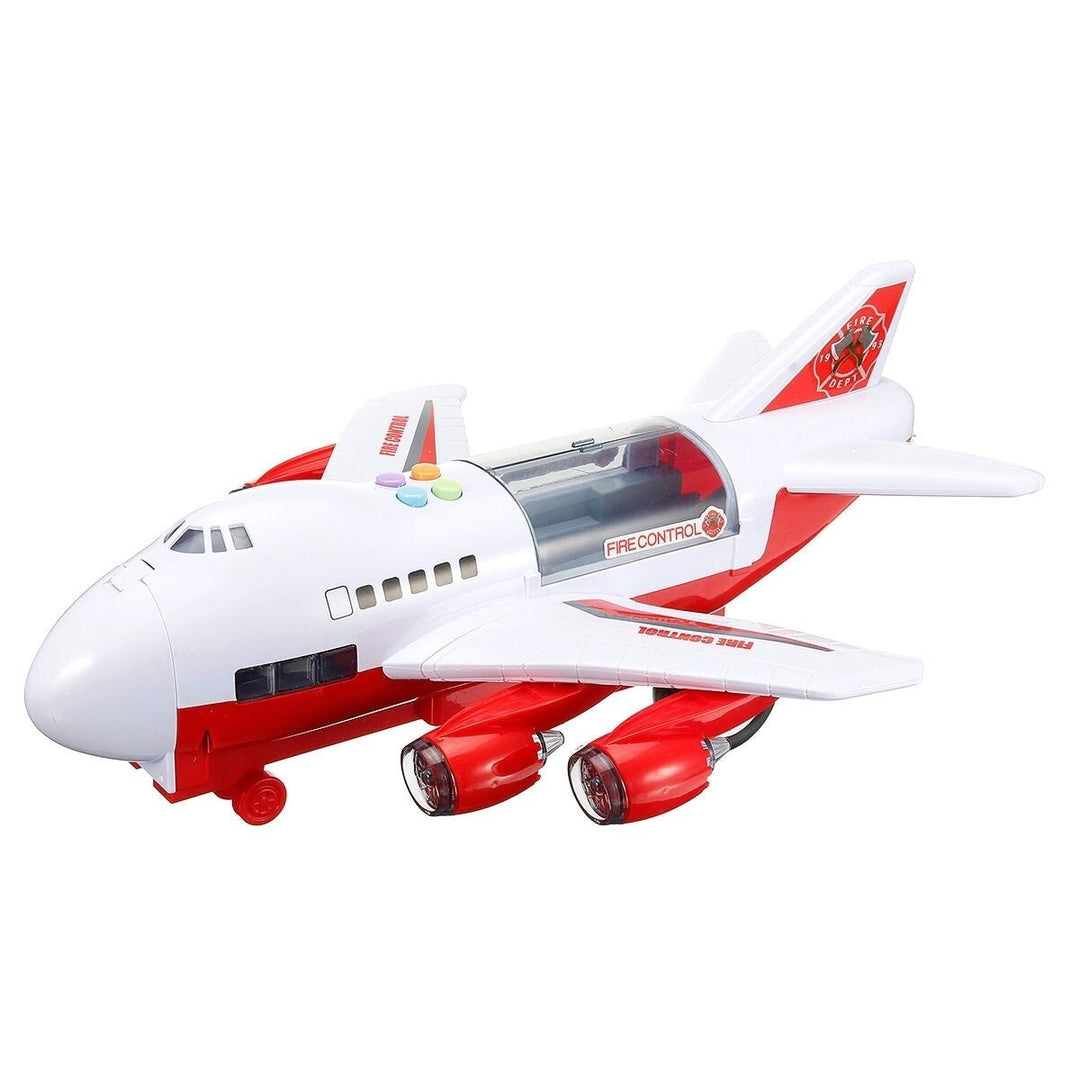 Childrens Large Inertial Airplane Toys Early Education Sound Light Story Set Image 1