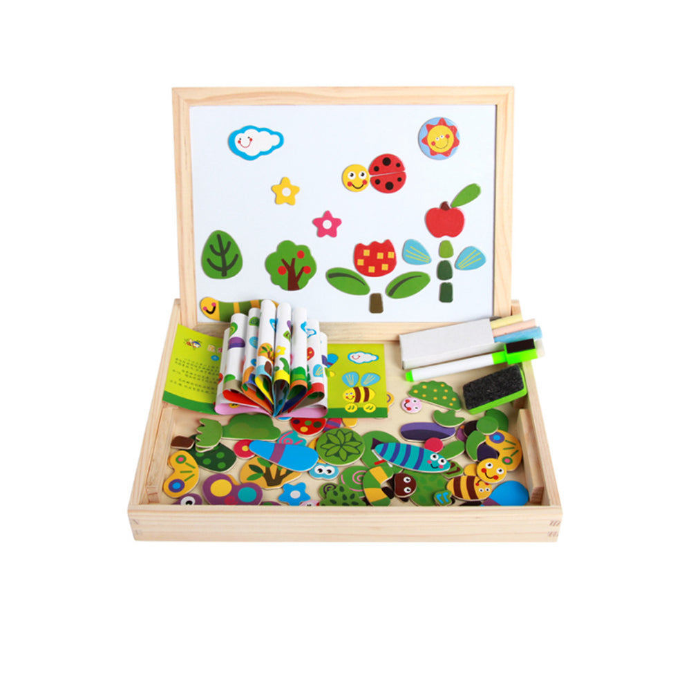 Childrens Magnetic Puzzle Double-sided Drawing Board Early Childhood Education Indoor toys Image 2