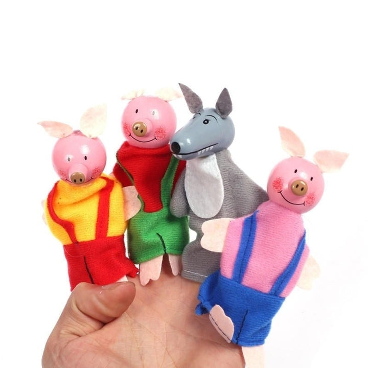 Christmas 7 Types Family Finger Puppets Set Soft Cloth Doll For Kids Childrens Gift Plush Toys Image 1