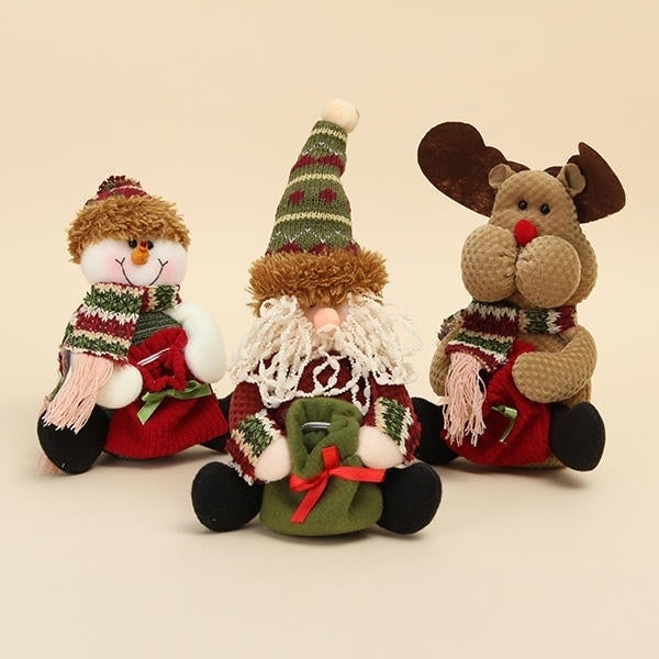 Christmas Decoration Santa Snowman Elk Pattern Pedant Ornament Gift Image 2