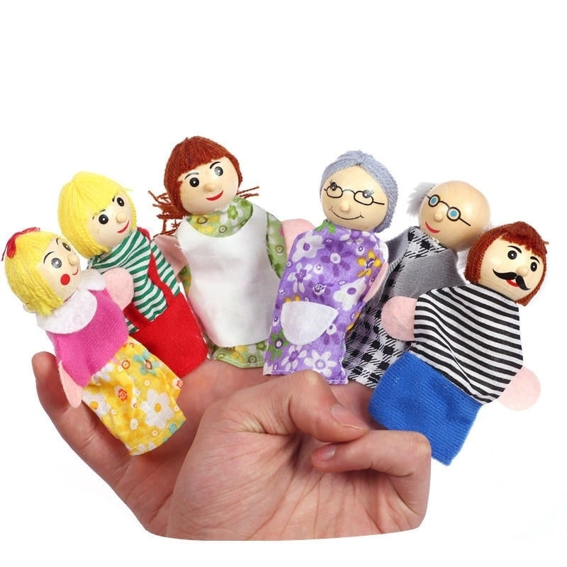 Christmas 7 Types Family Finger Puppets Set Soft Cloth Doll For Kids Childrens Gift Plush Toys Image 6