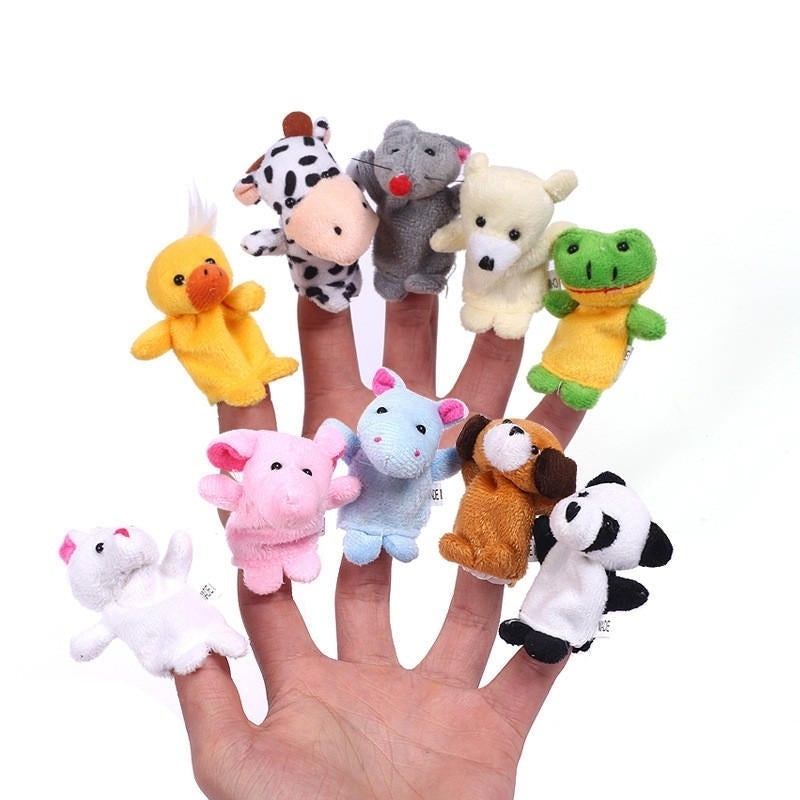 Christmas 7 Types Family Finger Puppets Set Soft Cloth Doll For Kids Childrens Gift Plush Toys Image 7