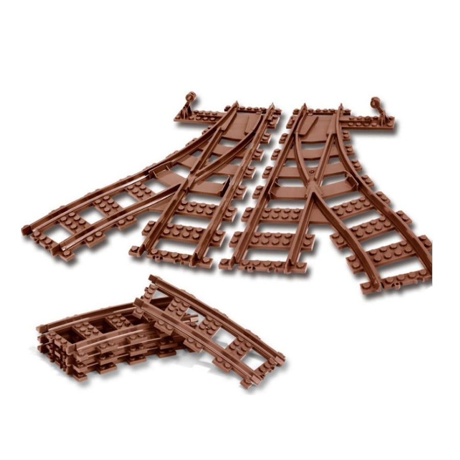 Classic Electric Train Track Blocks Set Toys for Kids Gift Image 1