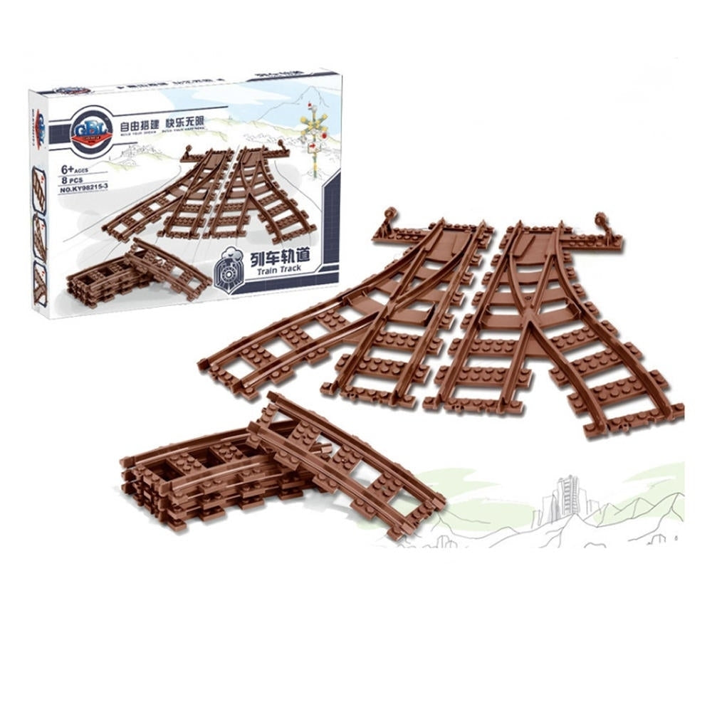 Classic Electric Train Track Blocks Set Toys for Kids Gift Image 3