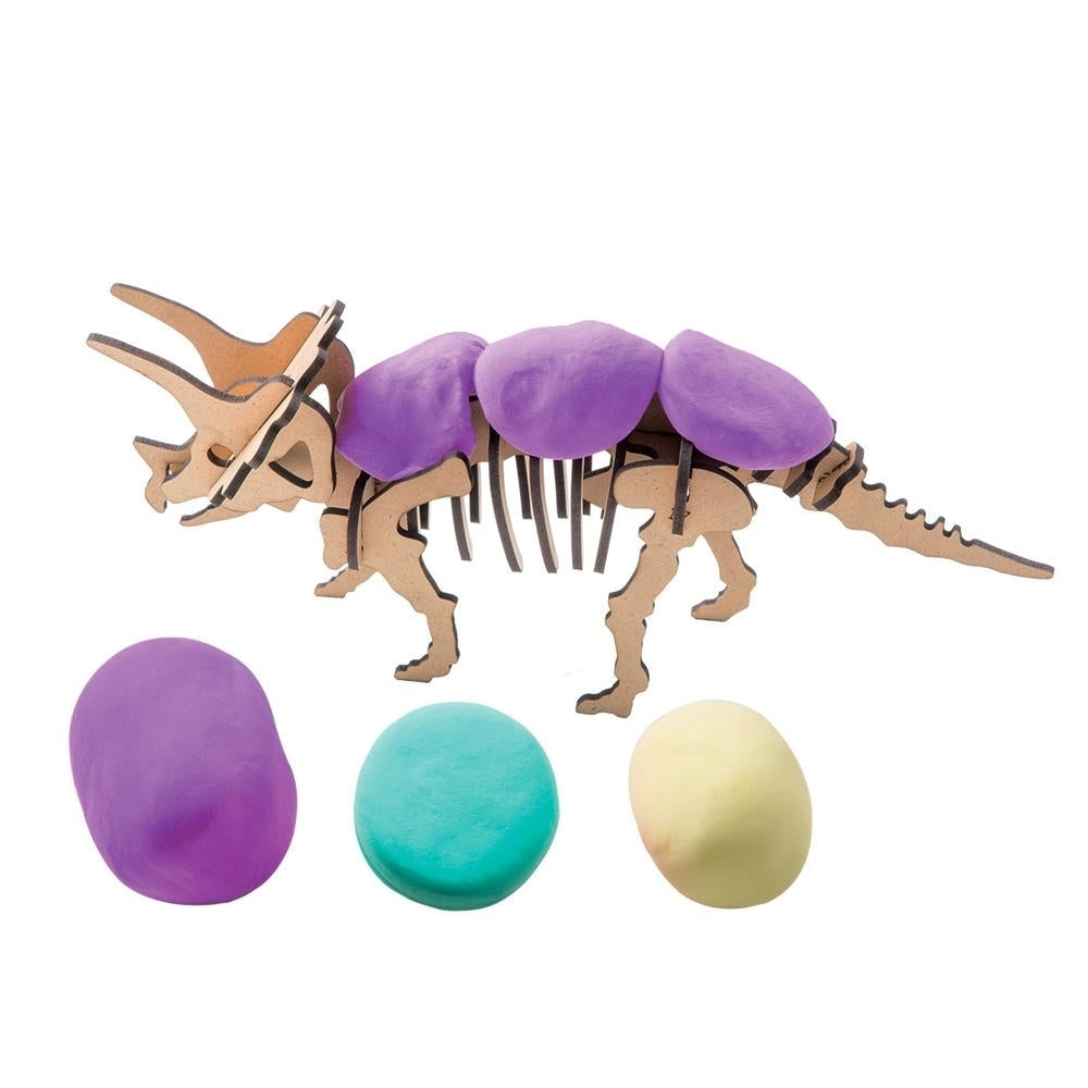 Clay Dinosaur Series 3D Puzzle Modeling Childrens Manual DIY Rubber Color Mud Toys Image 3