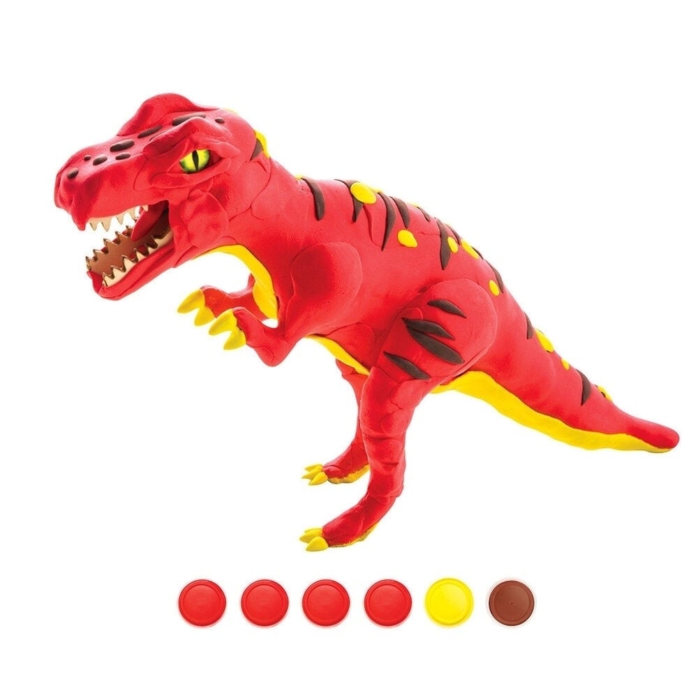 Clay Dinosaur Series 3D Puzzle Modeling Childrens Manual DIY Rubber Color Mud Toys Image 1