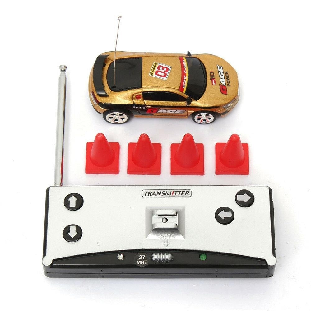 Coke Can Mini Radio Remote Control Micro Racing RC Car Image 3