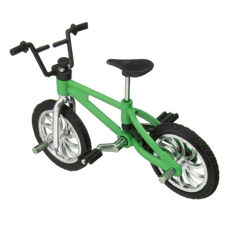Cool Finger Alloy Bicycle Set Children Kid Model Rare Small Mini Toy Image 3