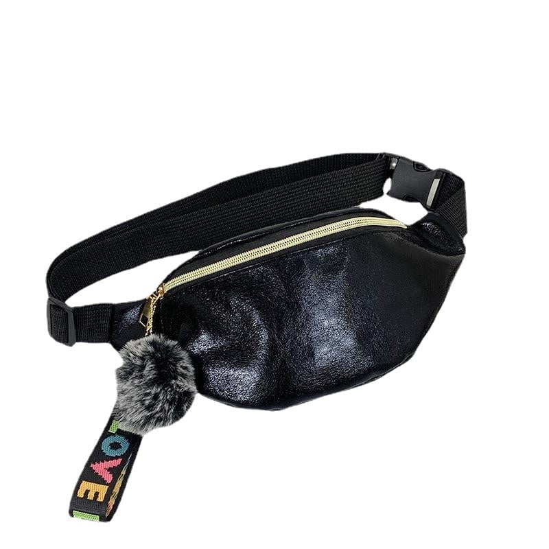 Cool Sequins Printing Waist Bag For Woman Fashion Girls Shoulder Belt Bags Kids Waist Packs Glitter Phone Pouch Image 1