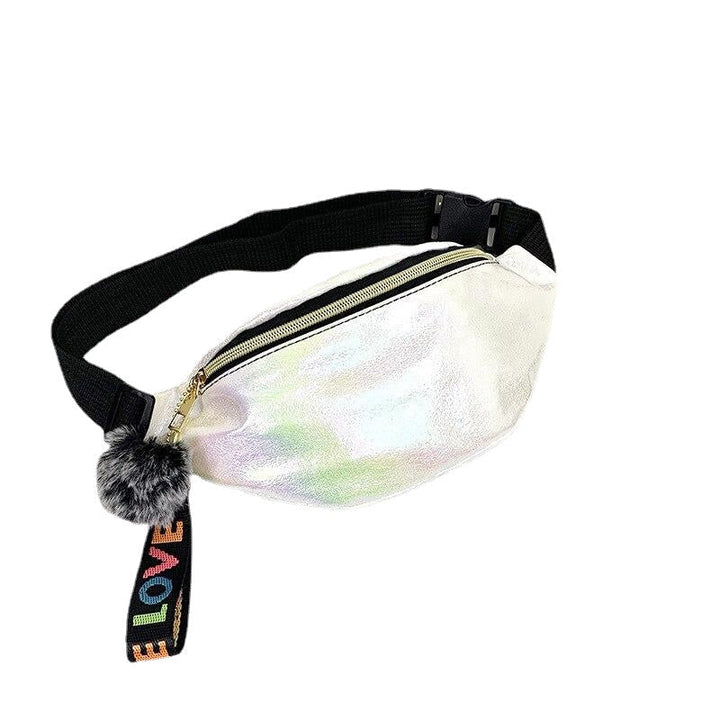 Cool Sequins Printing Waist Bag For Woman Fashion Girls Shoulder Belt Bags Kids Waist Packs Glitter Phone Pouch Image 9