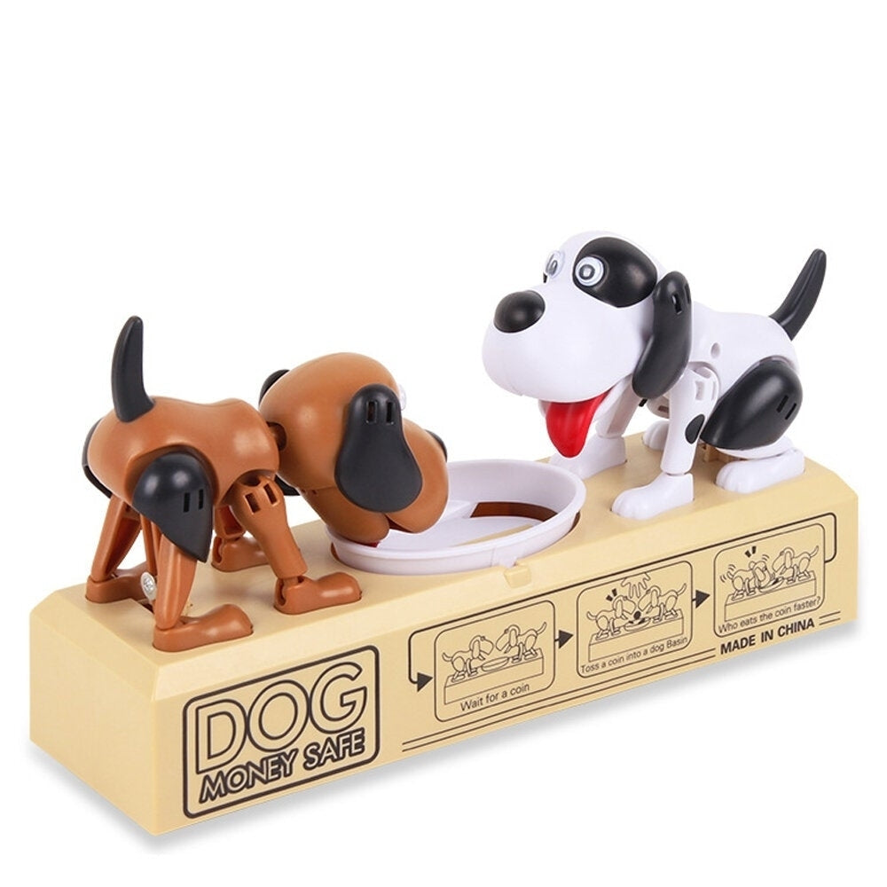 Creative Magic Stealing Coin Double Hungry Dog Money Box Cute Saving Money Dogs Doll Gifts for Kids Gift Image 3
