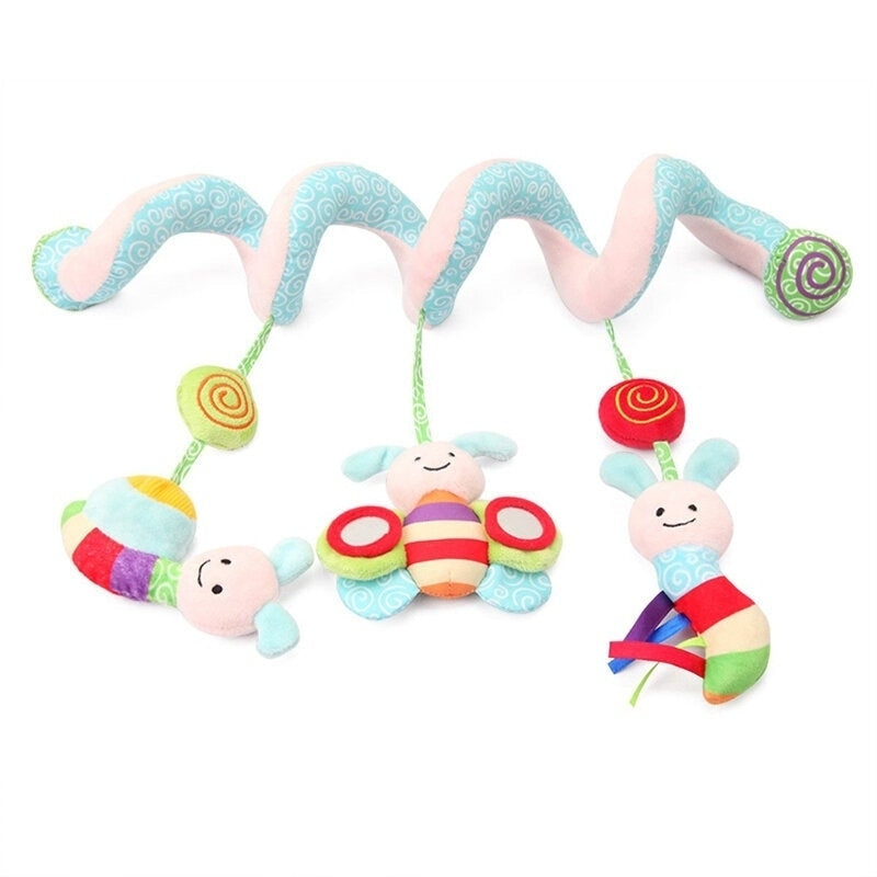 Cute Animal Music Sounding Car Hanging Bed Hanging Spiral Rattles Baby Toys Image 2