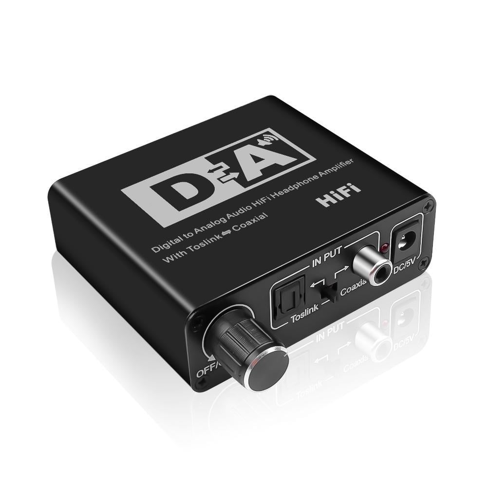 DAC Optical Toslink Coaxial Bi-directional Switch RCA 3.5mm Jack Digital to Analog Audio Adapter Converter for DVD PS3 Image 1
