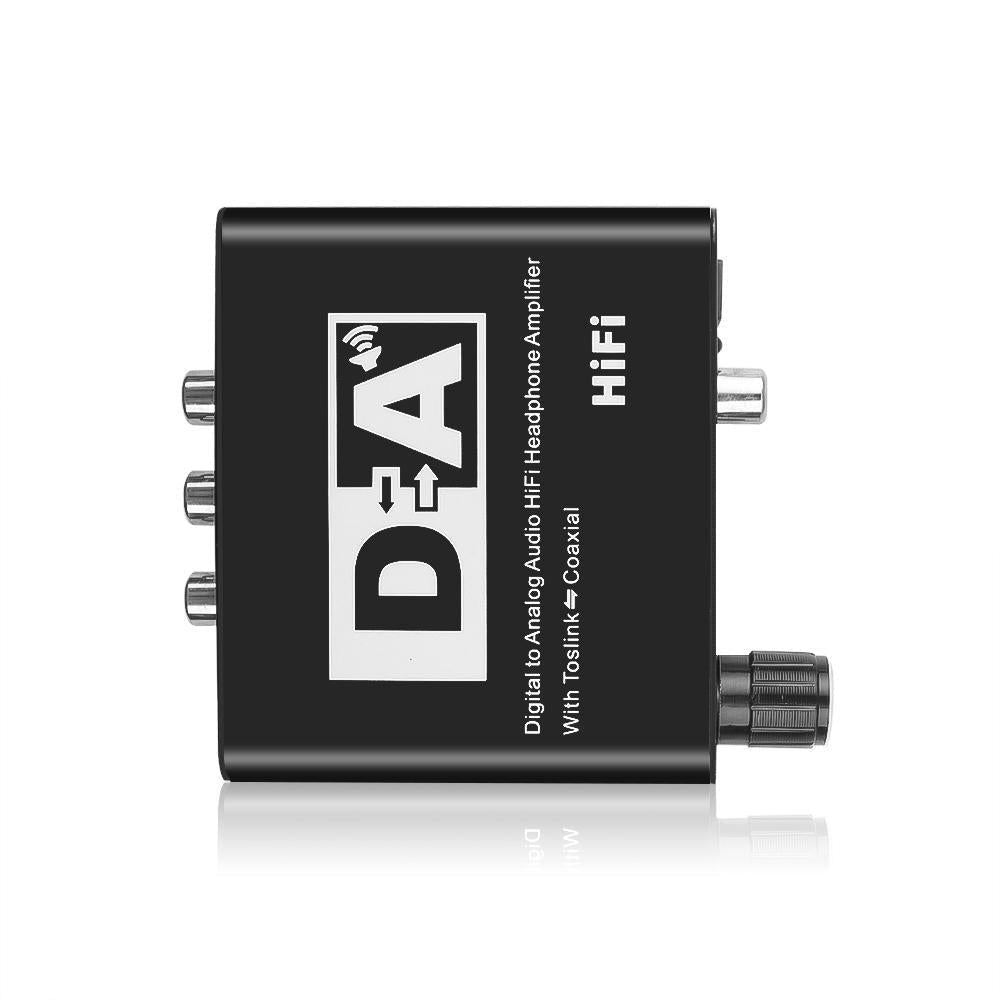 DAC Optical Toslink Coaxial Bi-directional Switch RCA 3.5mm Jack Digital to Analog Audio Adapter Converter for DVD PS3 Image 3