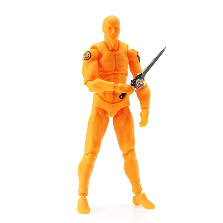 Deluxe Edition Orange Male Style PVC Action Figure Toys Collectible Model Dolls Toy Image 1