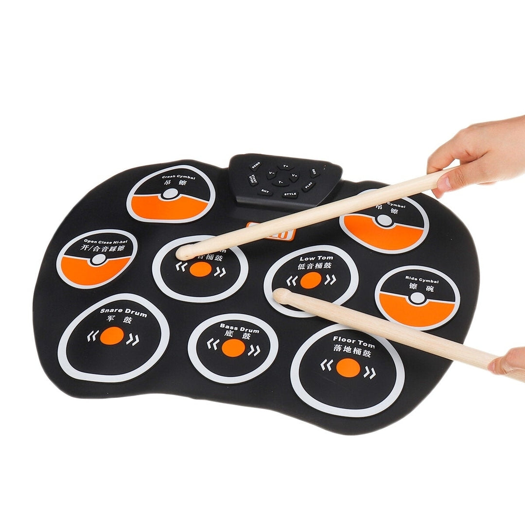 Desktop Drum Portable Silicone Hand Roll Electronic Children Beginner Practice Rhythm with Recording Percussion Image 6