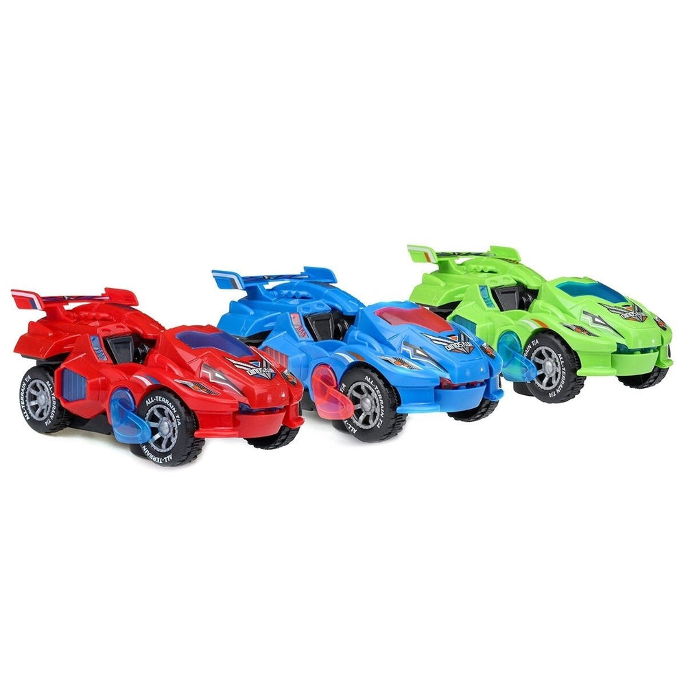 Creative Dinosaur Deformation Toy Car Puzzle Electric Light and Music Toys Image 2