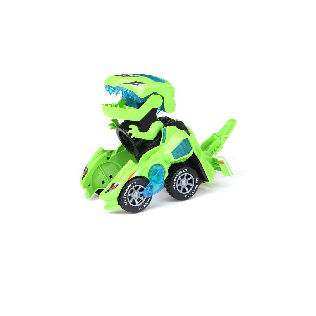 Creative Dinosaur Deformation Toy Car Puzzle Electric Light and Music Toys Image 1