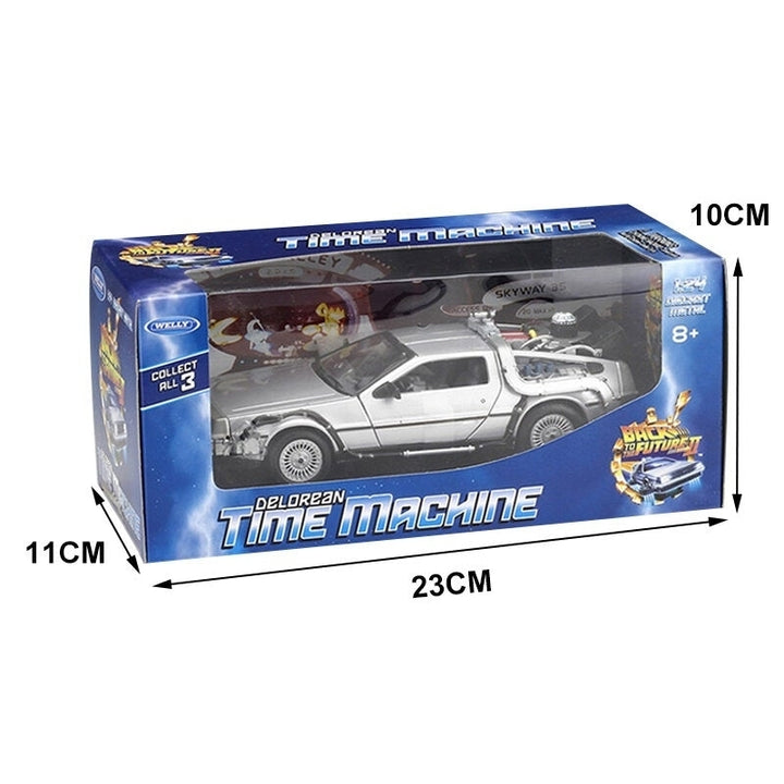 Diecast Alloy Model Car Door Openable Delorean Back to the Future Time Machines Metal Toy Car for Kid Gift Collection Image 7