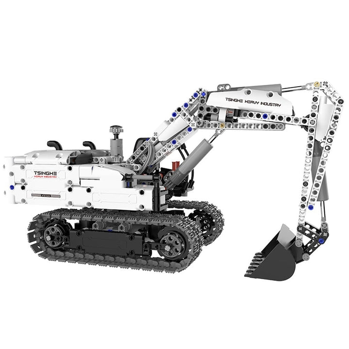 DIY Assembled Engineering Hydraulic Excavator Hook Machine Blocks Model Toys Image 2
