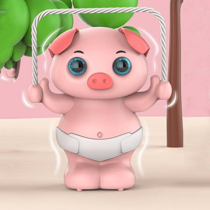 Cute electric dancing pet voice control skip the piggy dog educational toy with light and music childrens gift Image 3