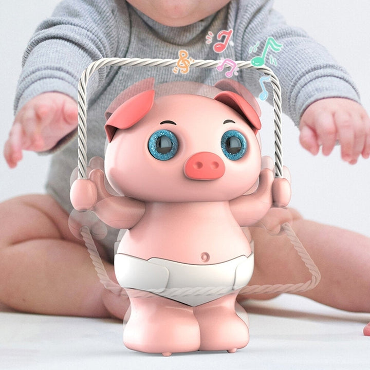 Cute electric dancing pet voice control skip the piggy dog educational toy with light and music childrens gift Image 4